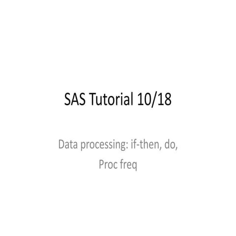 Sas tutorial 1018