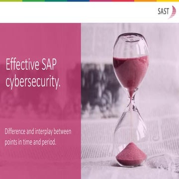 Effective Cyber Security – the difference between “point in time” and “period...