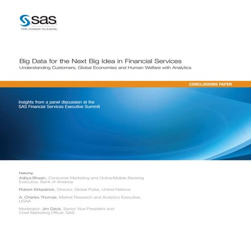 Big Data for the Next Big Idea in Financial Services (Whitepaper)