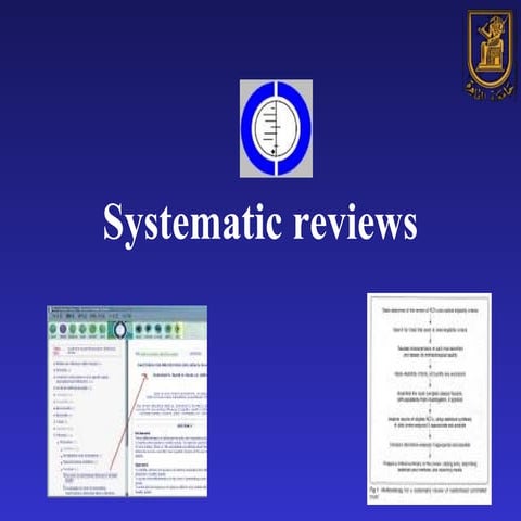 systematic review : why & How