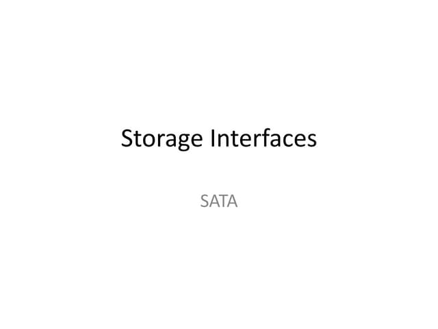 SATA Protocol