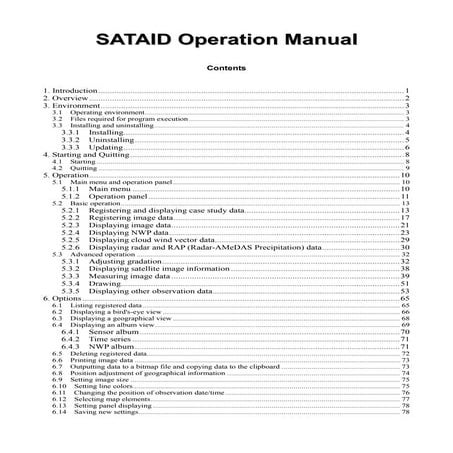 SATAID Operation Manual