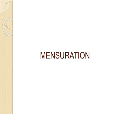 mensuration class 9.ppt