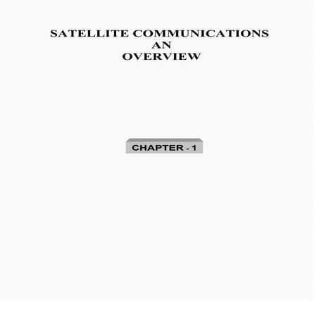 Satcom overview