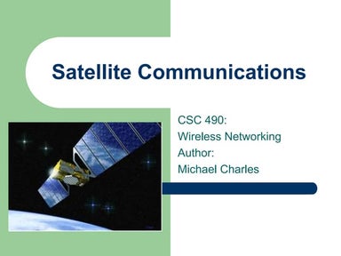 Satellite advantages and disadvantages and data transmission