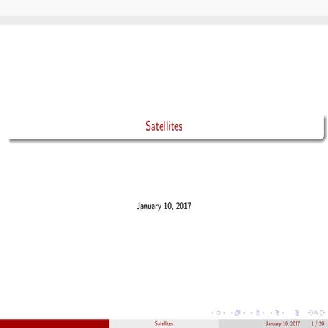 Different Types of Earth Observation Satellites