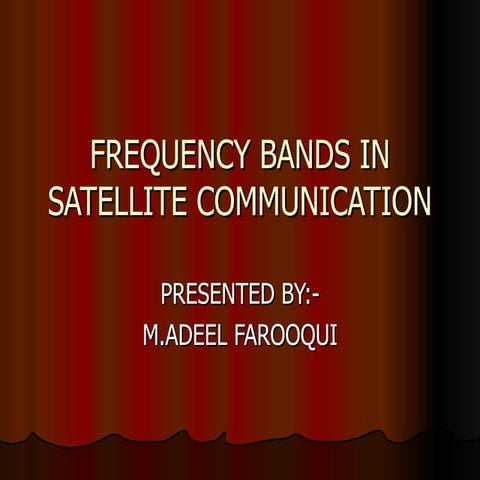 Satellite Bands