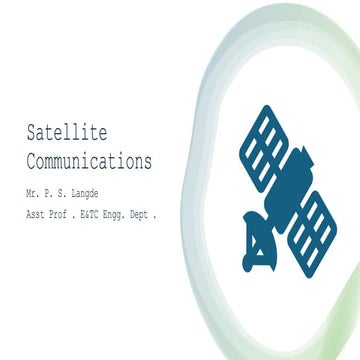 Foundations of Satellite Communication: Understanding the Basics.pptx