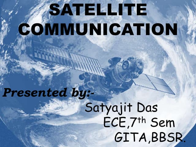 Satellite communication paper presentation