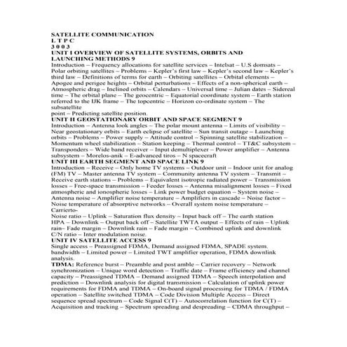 Satellite communication