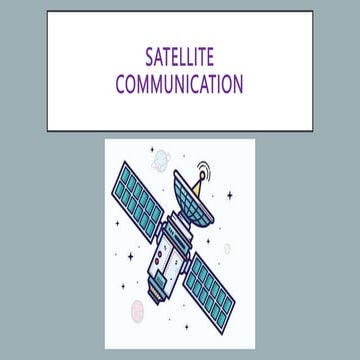 Guide to Satellite Communication | PPT