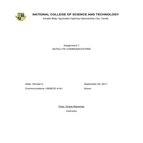 Satellite communication alido