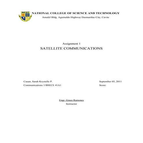 Satellite communication cauan