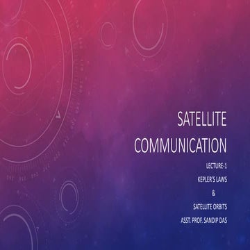 Satellite communication lecture1