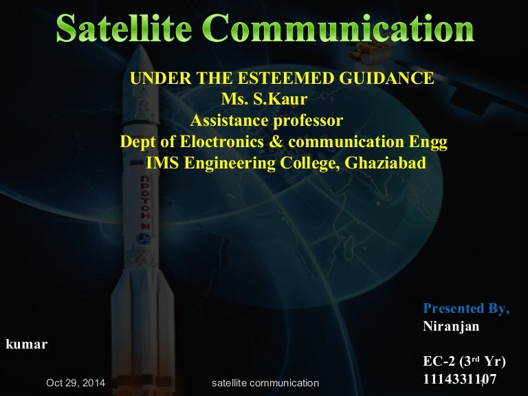 Satellite communications ppt
