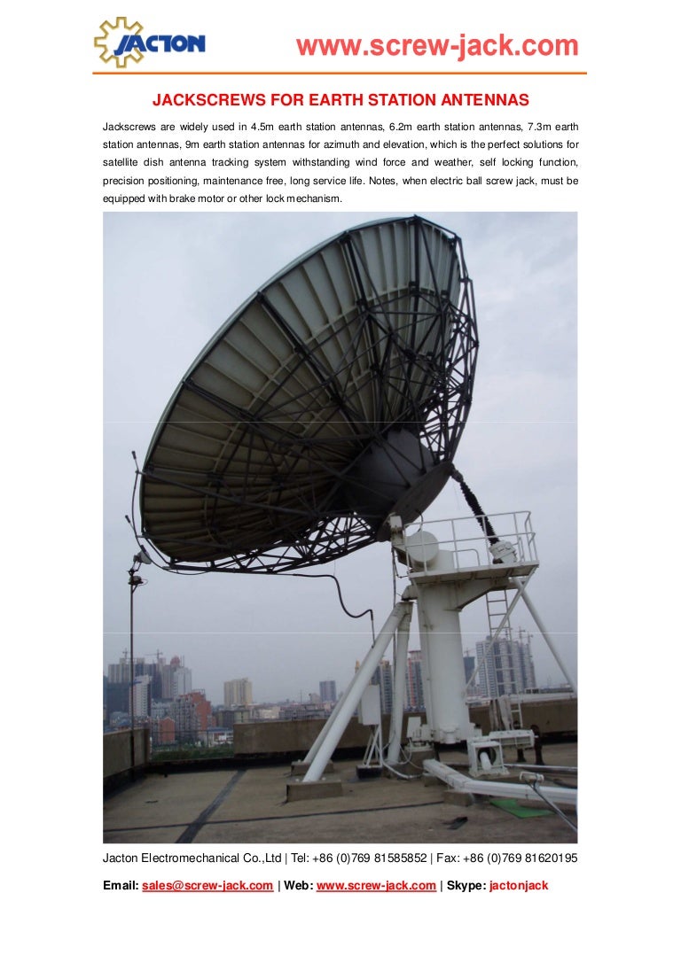 Satellite dish elevation adjustment jack, satellite dish linear actua…