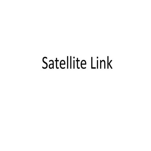 Satellite link