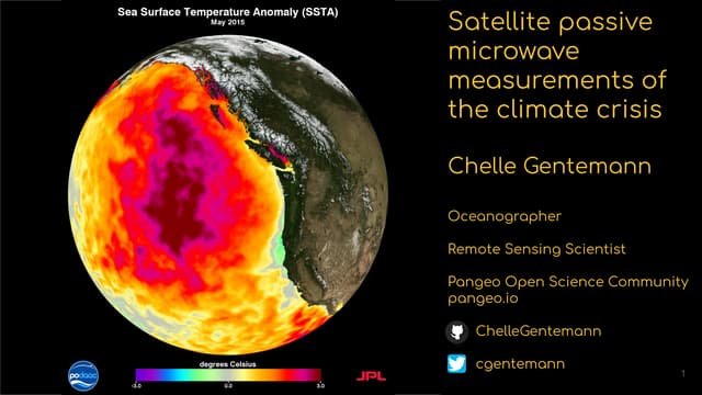 Satellite passive microwave measurements of the climate crisis