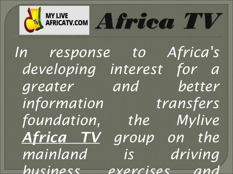 Satellite Services for TV Channels in Africa