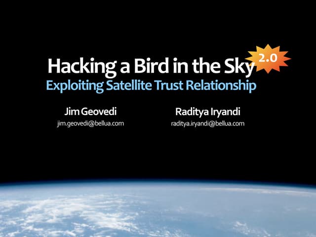 Hacking a Bird in the Sky: Exploiting Satellite Trust Relationship