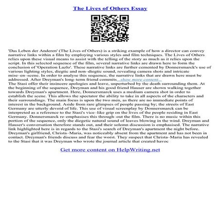 Satisfaction Comes From Helping Others Essay