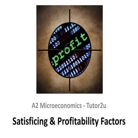 Satisficing & Profitability Factors