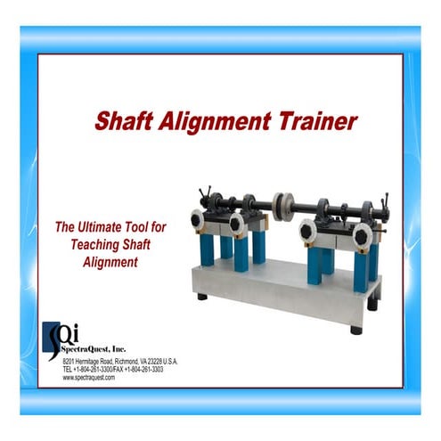 Shaft Alignment Trainer [SAT] presentation