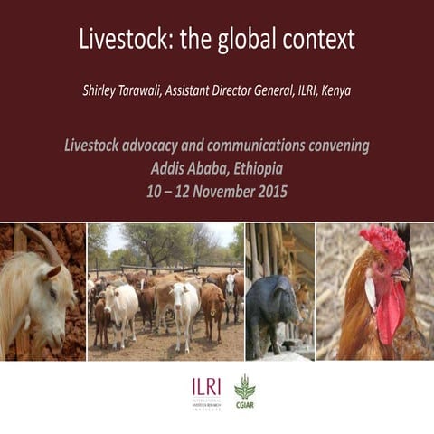 Livestock: The global context