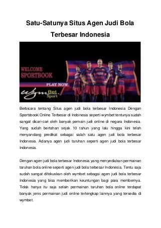 agen judi slot indonesia