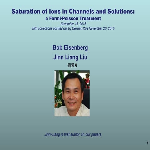 Saturation of ions in channels and solutions a Fermi-Poisson treatment 11-23-...