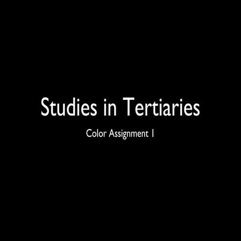 Tertiaries_studies