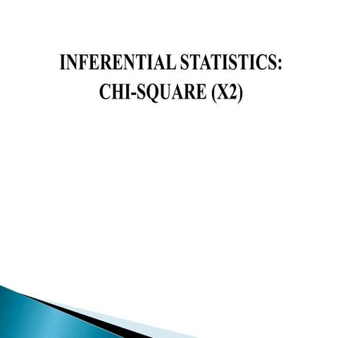 Inferential Statistics: Chi Square (X2) - DAY 6 - B.ED - 8614 - AIOU