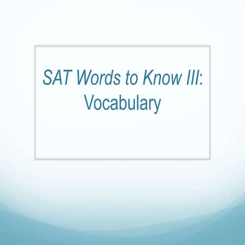 Sat words week 3 