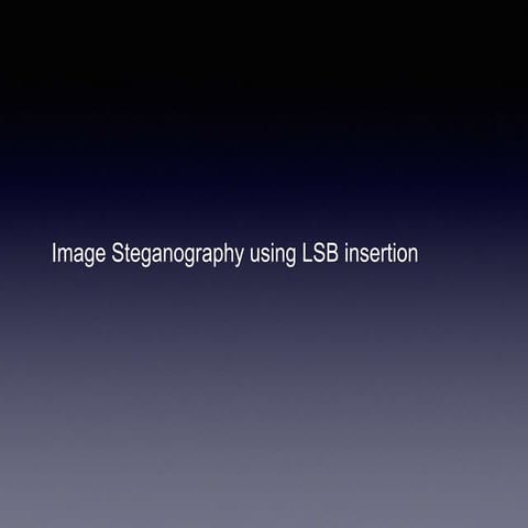 Steganography 