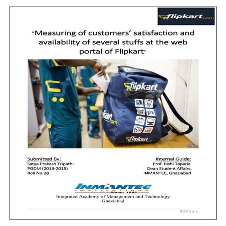 Satya prakash_project report on Flipkart