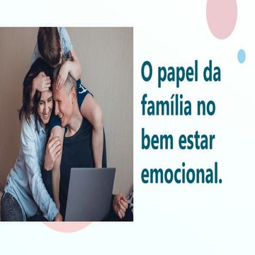 O Papel Fundamental da Família no Bem-Estar Emocional e Psicológico | PPTX