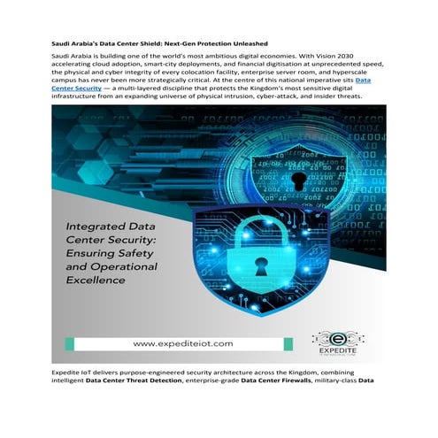 Next-Generation Data Center Security in Saudi Arabia: Protecting Vision ...