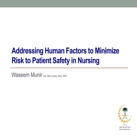 Saudi health 2014 presentation   human factors