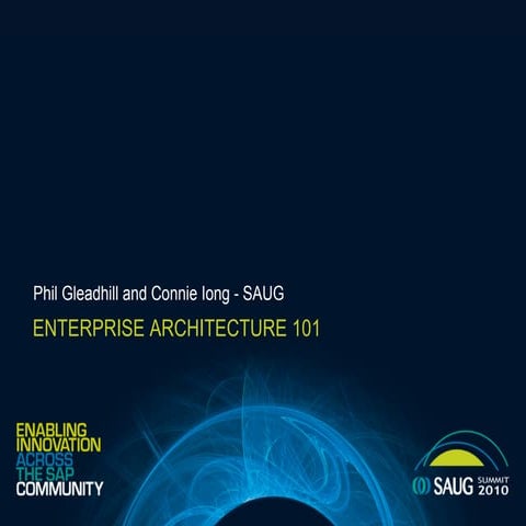 SAUG 2010 EA101 Session