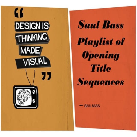 Saul Bass Opening Title Sequences