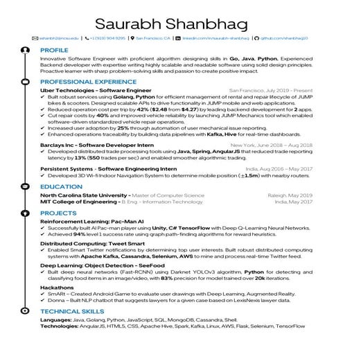 Saurabh shanbhag resume new