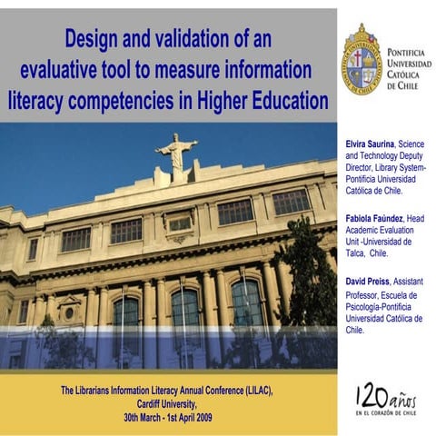 Design and validation of an evaluative tool to measure information literacy c...