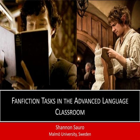 Fan fiction Tasks in the Advanced Language Classroom