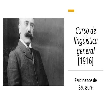 Saussure PPT curso semiologia - semiotica