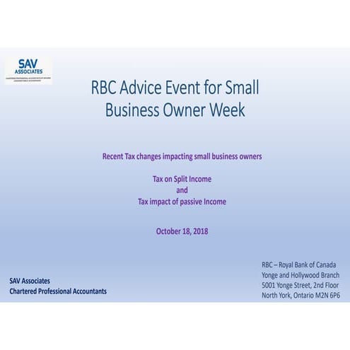 Sav rbc presentation- tax on split income and passive income rules v4 ...