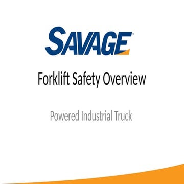 Forklift Operator Training Powerpoint Policy