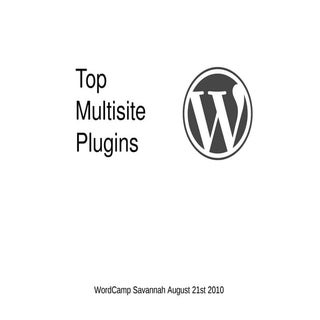 Top Plugins for WordPress multisite