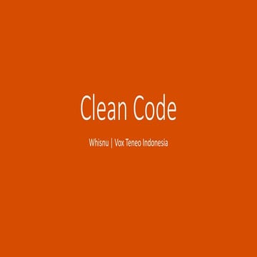 Are You Ready For Clean Code?