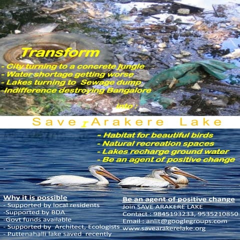 Save arakere lake flyer v2