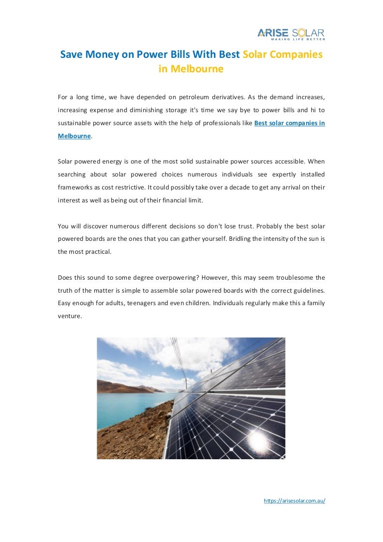 Best Solar Companies >> Save Money On Power Bills With Best Solar Companies In Best Solar Companies >> Save Money On Power Bills With Best Solar Companies In